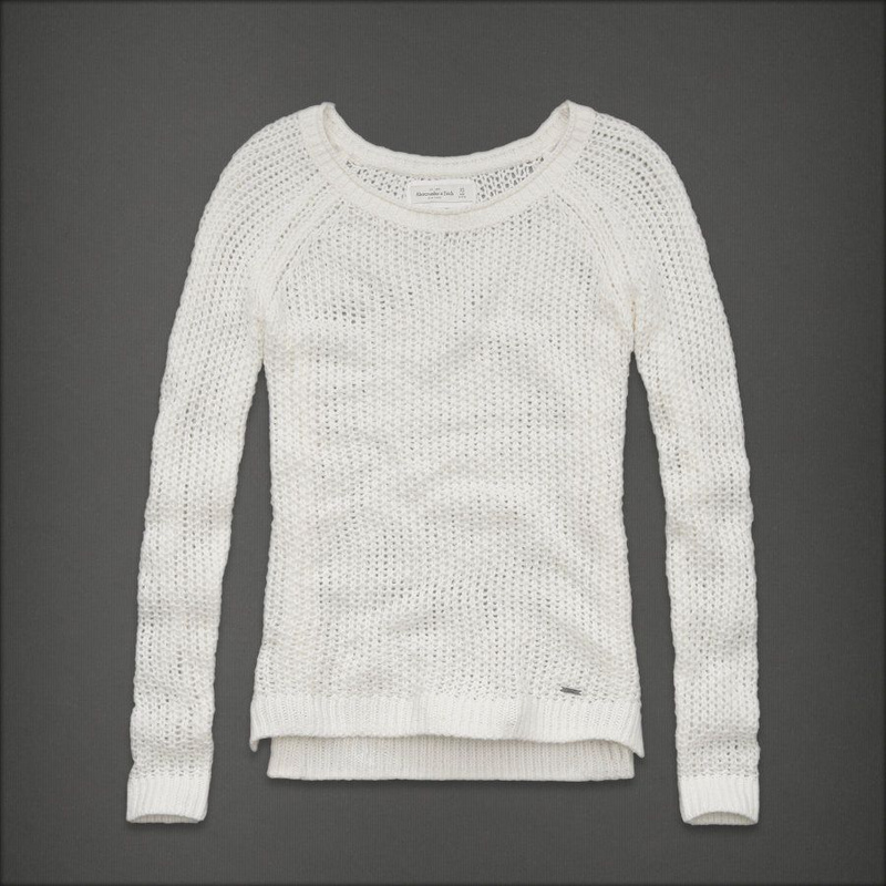 Abercrombie Fitch Mujeres Red De Cuadrícula Jersey AF8318